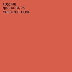 #D55F4B - Chestnut Rose Color Image