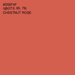 #D55F4F - Chestnut Rose Color Image