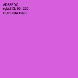 #D55FDC - Fuchsia Pink Color Image