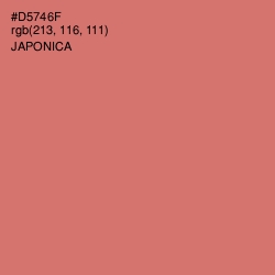 #D5746F - Japonica Color Image