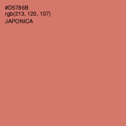 #D5786B - Japonica Color Image