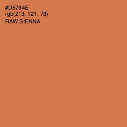 #D5794E - Raw Sienna Color Image