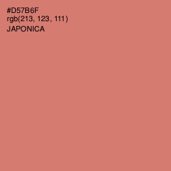 #D57B6F - Japonica Color Image