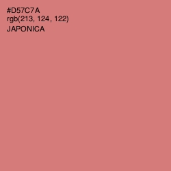 #D57C7A - Japonica Color Image