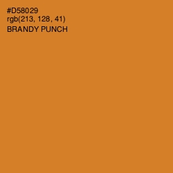 #D58029 - Brandy Punch Color Image