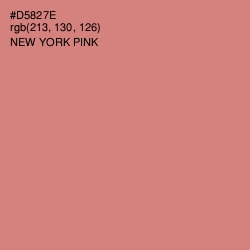 #D5827E - New York Pink Color Image