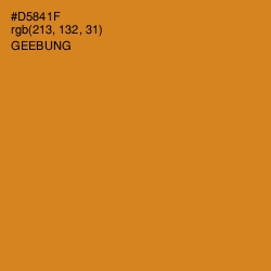 #D5841F - Geebung Color Image