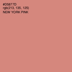 #D5877D - New York Pink Color Image