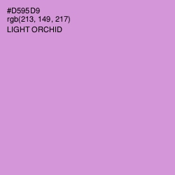 #D595D9 - Light Orchid Color Image