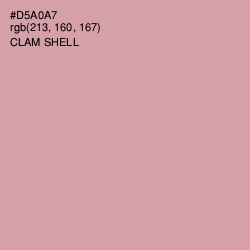 #D5A0A7 - Clam Shell Color Image