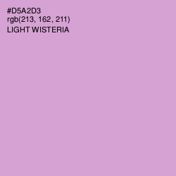 #D5A2D3 - Light Wisteria Color Image