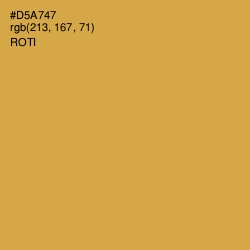 #D5A747 - Roti Color Image