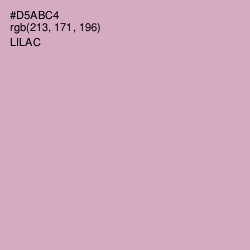 #D5ABC4 - Lilac Color Image