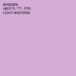 #D5ABD8 - Light Wisteria Color Image