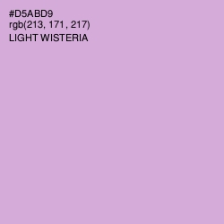 #D5ABD9 - Light Wisteria Color Image