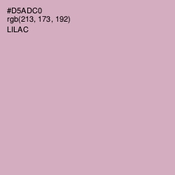 #D5ADC0 - Lilac Color Image