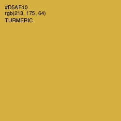 #D5AF40 - Turmeric Color Image
