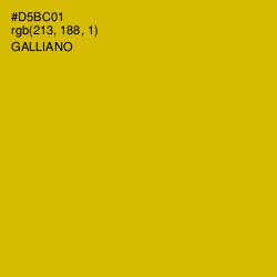 #D5BC01 - Galliano Color Image