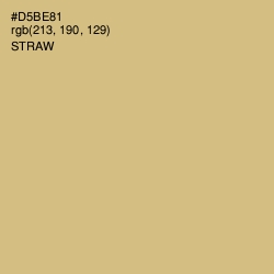 #D5BE81 - Straw Color Image