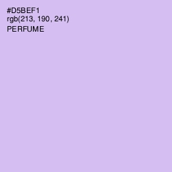 #D5BEF1 - Perfume Color Image