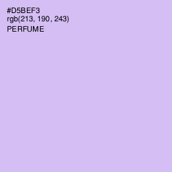 #D5BEF3 - Perfume Color Image