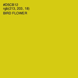 #D5CB12 - Bird Flower Color Image