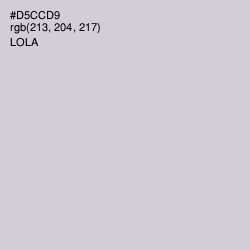 #D5CCD9 - Lola Color Image