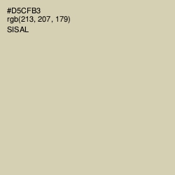 #D5CFB3 - Sisal Color Image