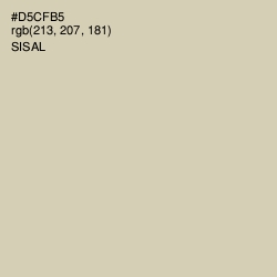 #D5CFB5 - Sisal Color Image