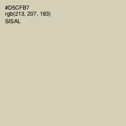 #D5CFB7 - Sisal Color Image