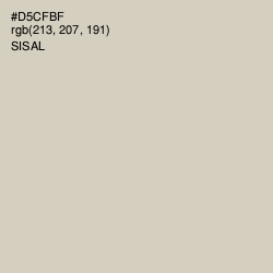 #D5CFBF - Sisal Color Image