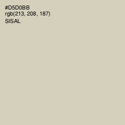 #D5D0BB - Sisal Color Image