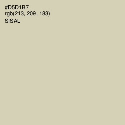 #D5D1B7 - Sisal Color Image