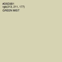 #D5D3B1 - Green Mist Color Image
