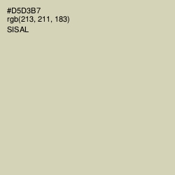 #D5D3B7 - Sisal Color Image