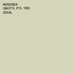 #D5D5BA - Sisal Color Image