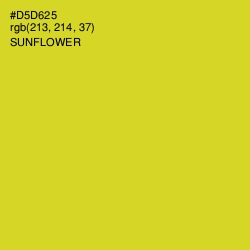 #D5D625 - Sunflower Color Image