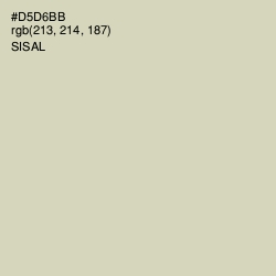 #D5D6BB - Sisal Color Image