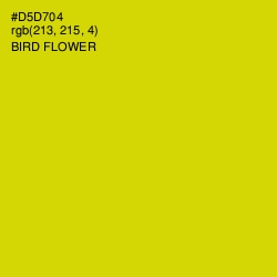 #D5D704 - Bird Flower Color Image