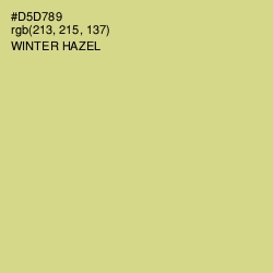 #D5D789 - Winter Hazel Color Image