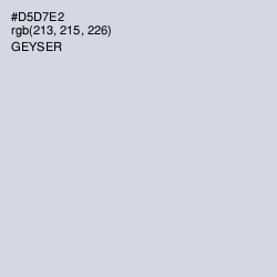 #D5D7E2 - Geyser Color Image