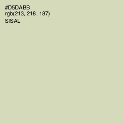 #D5DABB - Sisal Color Image