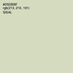 #D5DBBF - Sisal Color Image