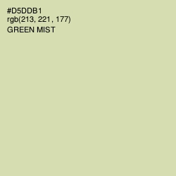 #D5DDB1 - Green Mist Color Image