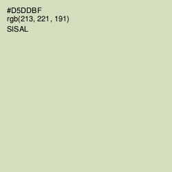 #D5DDBF - Sisal Color Image