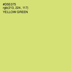 #D5E075 - Yellow Green Color Image