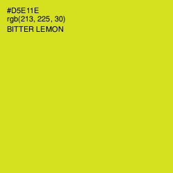 #D5E11E - Bitter Lemon Color Image
