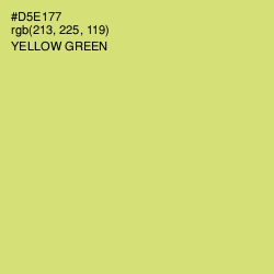 #D5E177 - Yellow Green Color Image