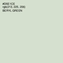 #D5E1CE - Beryl Green Color Image