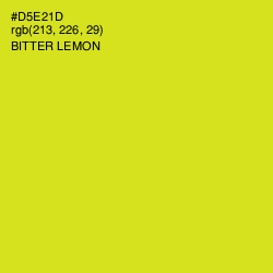 #D5E21D - Bitter Lemon Color Image